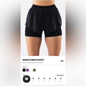 Alphalete Women's Black Mesh Athletic Shorts